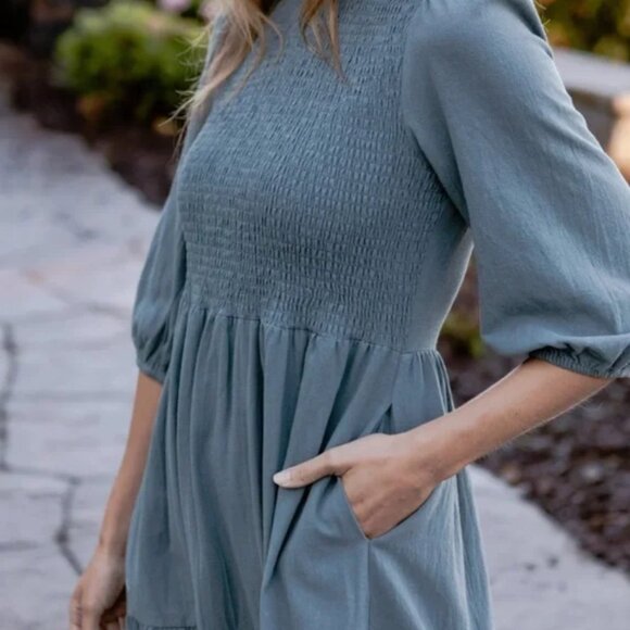 Neuflora Waterford Dress M Blue - Picture 8 of 9